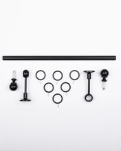 Görseli Galeri görüntüleyiciye yükleyin, Aura 25 mm Alüminyum Perde Rustiği Seti (Siyah/Beyaz/Mat Krom)