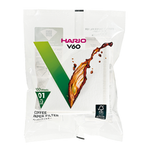 Görseli Galeri görüntüleyiciye yükleyin, Hario V60 01 beyaz filtre kağıdı, 100 adetlik paket