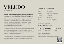 Görseli Galeri görüntüleyiciye yükleyin, VELUDO Ventana Barista kahve bilgi kartı arka yüz