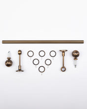 Görseli Galeri görüntüleyiciye yükleyin, Aniani 30mm Antik Pirinç Perde Çubuğu Seti