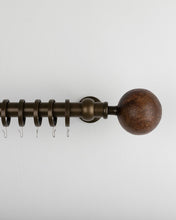 Görseli Galeri görüntüleyiciye yükleyin, Desombre 30 mm Antik Pirinç Perde Çubuğu Seti