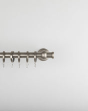 Görseli Galeri görüntüleyiciye yükleyin, Tapon 25 mm Alüminyum Perde Rustiği Seti (Siyah/Mat Krom)