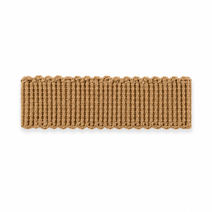 Lucca Mini Pasalı Jüt Dokuma Bordür Natürel (2 cm) | Ventana Concept