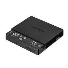 Görseli Galeri görüntüleyiciye yükleyin, MHW-3BOMBER Cube 3.0 Pro Max kahve tartısının siyah tartım yüzeyi ve dijital ekranı
