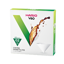 Görseli Galeri görüntüleyiciye yükleyin, Hario V60 02 beyaz filtre kağıdı, 40 adetlik paket
