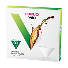 Görseli Galeri görüntüleyiciye yükleyin, Hario V60 03 beyaz filtre kağıdı, 40 adetlik paket
