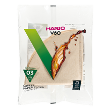 Görseli Galeri görüntüleyiciye yükleyin, Hario V60 03 naturel filtre kağıdı, 100 adetlik paket
