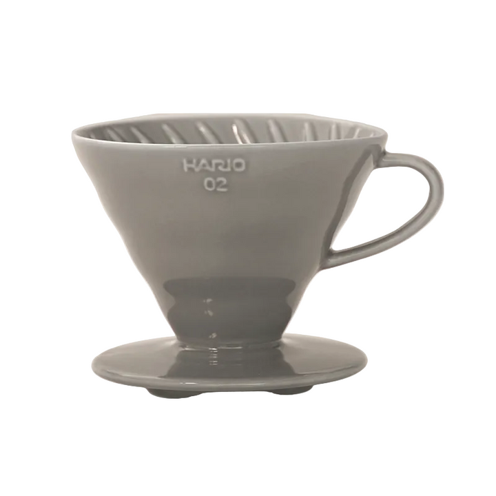 Hario V60 02 Renkli Seramik Dripper — Gri