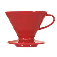 Görseli Galeri görüntüleyiciye yükleyin, Hario V60 02 Renkli Seramik Dripper — Kırmızı

