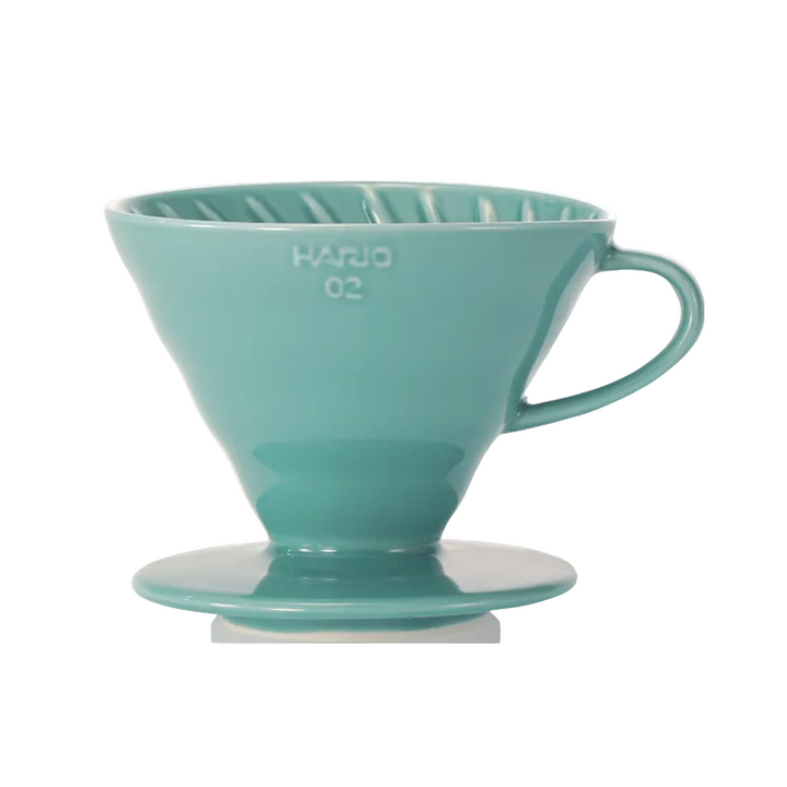 Hario V60 02 Renkli Seramik Dripper — Turkuaz Yeşili