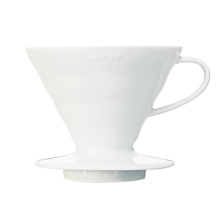 Hario V60 02 Renkli Seramik Dripper — Beyaz